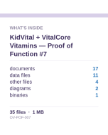 KidVital + VitalCore Vitamins — Proof of Function #7