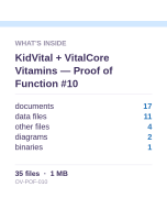 KidVital + VitalCore Vitamins — Proof of Function #10
