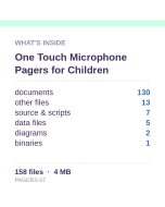 One Touch Microphone Pagers for Children and Adults