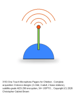 One Touch Microphone Pagers for Children and Adults