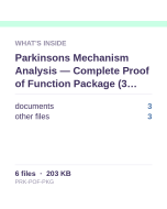 Parkinsons Mechanism Analysis — Complete Proof of Function Package (3 docs)