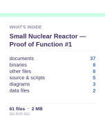 Small Nuclear Reactor — Proof of Function #1