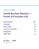 Small Nuclear Reactor — Proof of Function #10