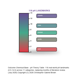 Outcome Chemical Base — pH Theory Table