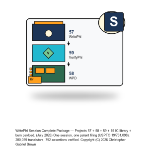 WritePhi Session Complete Package — Writer + Devices + VerifyPhi + Verified IC Library