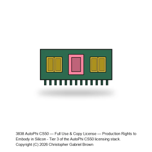 AutoPhi CS50 — Full Use & Copy License (Tier 3) — Production Rights to Embody in Silicon