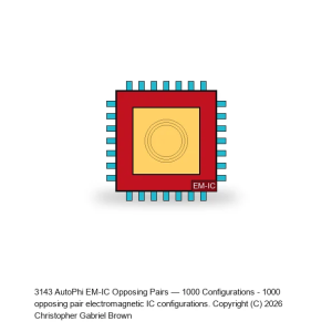 AutoPhi EM-IC Opposing Pairs — 1000 Configurations (Peltier Cooled)