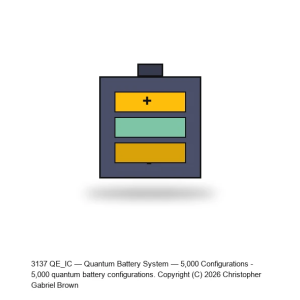 QE_IC — Quantum Battery System — 5,000 Configurations (Self-Recharging Power-from-Power)