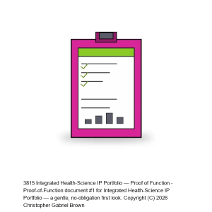 Integrated Health-Science IP Portfolio — Proof of Function #1