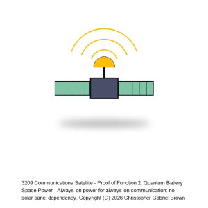 Communications Satellite - Proof of Function 2: Quantum Battery Space Power