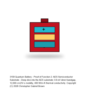 Quantum Battery - Proof of Function 2: AES Semiconductor Substrate