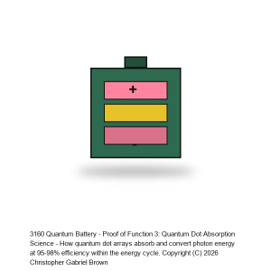 Quantum Battery - Proof of Function 3: Quantum Dot Absorption Science