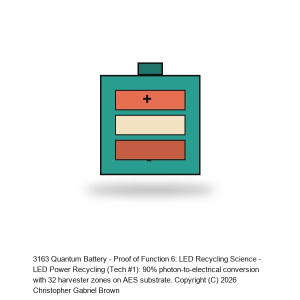 Quantum Battery - Proof of Function 6: LED Recycling Science