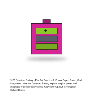 Quantum Battery - Proof of Function 9: Power Export &amp; Grid Integration