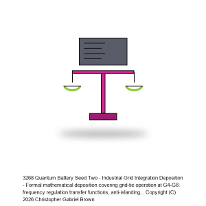 Quantum Battery Seed Two - Industrial Grid Integration Deposition