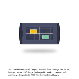 UniPhi Battery USB Dongle - Blueprint Pack